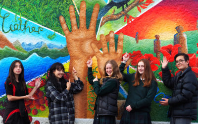 Students put colour into community