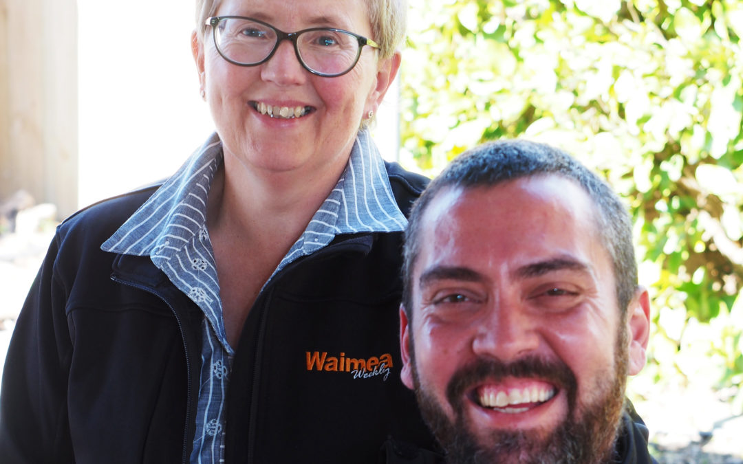 Bruno and Susan: new Waimea Weekly editorial staff