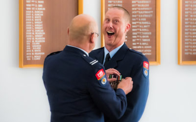 Local fire brigade officer gets 25 year Gold Star