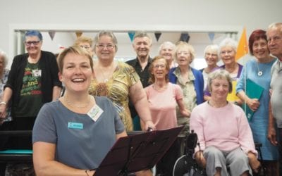 Seniors get together to sing each other well