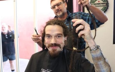Dreadlocks come off for cancer research