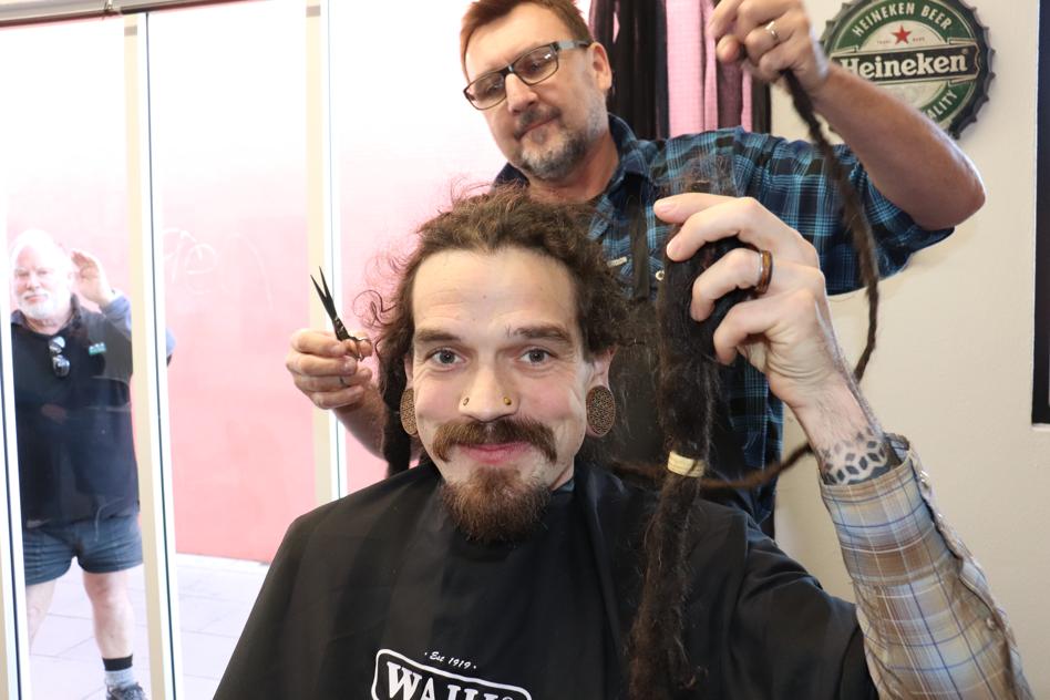 Dreadlocks come off for cancer research