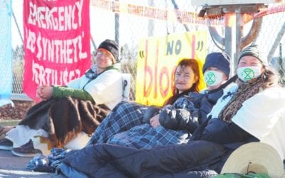 Protestors blockade Ravensdown