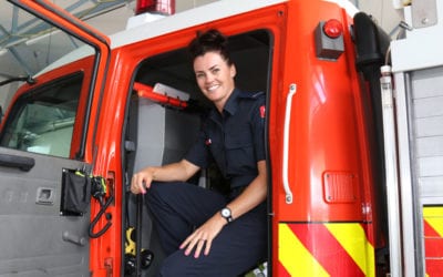 Mum becomes firefighter