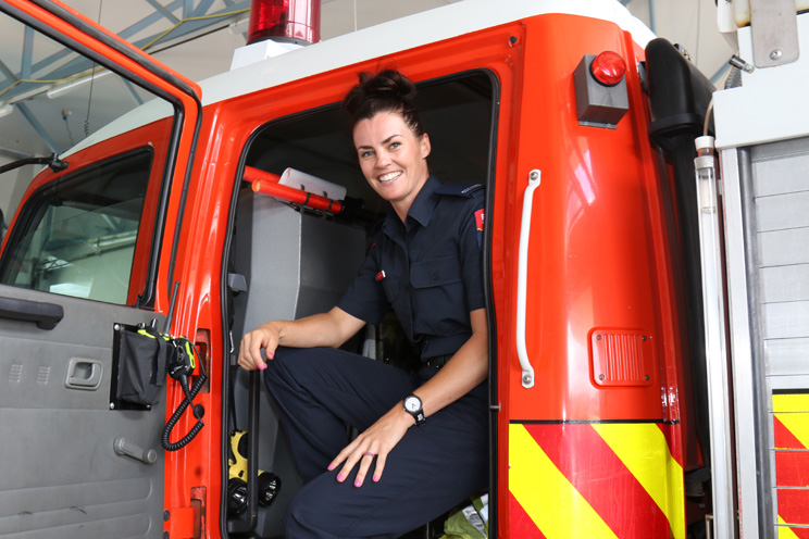 Mum becomes firefighter