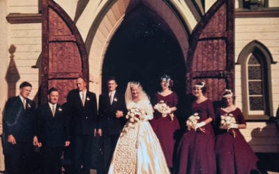 Wedding photo found in wall