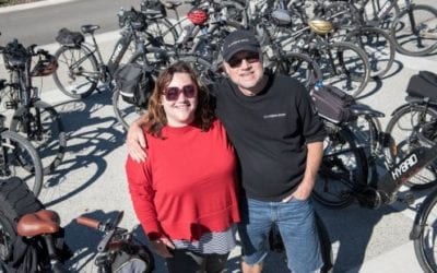 Fundraising on an ebike