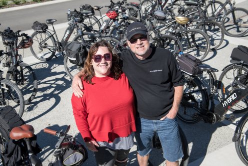 Fundraising on an ebike